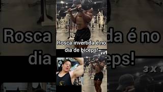 ROSCA INVERTIDA É BÍCEPS OU ANTEBRAÇO massamuscular musculação bodybuilding [upl. by Itnahs]