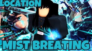 MIST BREATHING LOCATION  WISTERIA  ROBLOX [upl. by Yenduhc]