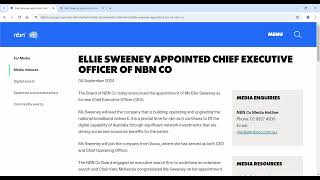 New NBN CEO appointed  ex VOCUS CEO Ellie Sweeney [upl. by Edlun420]