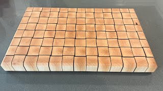 Basket Weave Pattern End Grain Cutting Board [upl. by Wills]