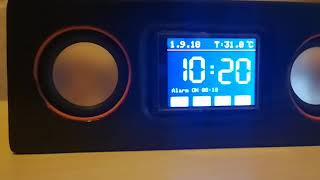 Arduino uno alarm clock ds3231 fm radio si4703 touch screen [upl. by Arlina678]