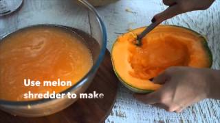 How To Make A Low Sugar Filipino Rockmelon or Cantaloupe Drink [upl. by Cogen77]