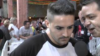 Megapark Mallorca Opening 2015  Menderes Interview 1 [upl. by Neehar431]