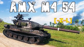 World of Tanks AMX M4 mle 54  4 Kills 10K Damage [upl. by Knighton21]