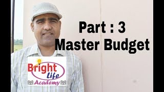 Master Budget Part 3Cash BudgetCost amp Management Account [upl. by Nonnerb]