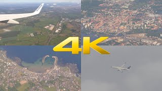 4K  Ryanair flight from Berlin to Belfast [upl. by Ettenel]