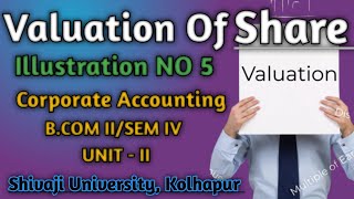 valuation of shares  Market value method  capitalisation of profit  prob no 5 eduaccountancy [upl. by Zerimar542]