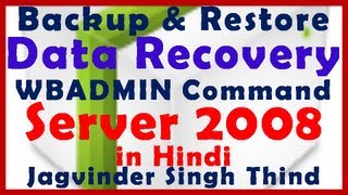 ✅ How to Restore Server Data from Backup using Command line or Command Prompt Command Server 2008 [upl. by Tugman186]