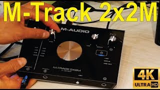 MAudio Mtrack 2x2M Unboxing how to connect and troubleshooting  detailed [upl. by Allanson]