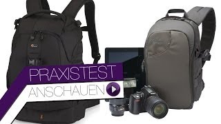 Praxistest Lowepro Flipside 400 AW  Transit Sling 150 AW [upl. by Enyad]