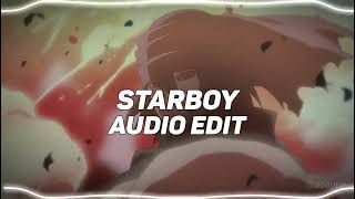 Starboy  Slowed amp Reverb   The Weeknd  Edit Audio [upl. by Nnylrefinnej]