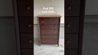 Flipping a vintage dresser for profit furnituremakeover furnitureflip diy shorts [upl. by Uase306]