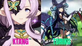 GBVSR High Level Gameplay Ktang Narmaya VS Toriku Yuel [upl. by Lenard]