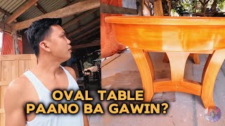 Oval Dining Table  Satisfying woodwork process [upl. by Omiseno]