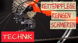 Fahrradkette reinigenpflegen und schmieren  schnell und einfach [upl. by Onaicram]