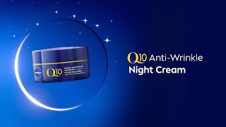 NIVEA Q10 AntiWrinkle Replenishing Night Cream  2x Q10 [upl. by Silverman560]