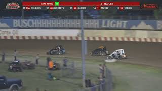 HIGHLIGHTS  Badger Midget Series AMain  Angell Park Speedway  Sun Prairie WI 7223 [upl. by Akerboom]