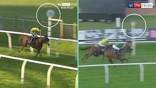 Jockey stops too early and gets 28day ban [upl. by Aneetsirhc625]