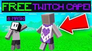 How To Get The Twitch Cape in Minecaft FREE BEDROCKJAVA CAPE [upl. by Jewel]