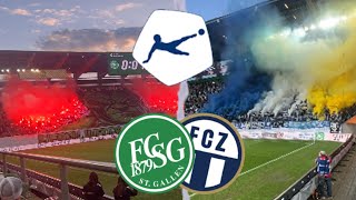 FC StGallen vs FC Zürich  Stadionvlog  ESPENBLOCK MIT HULK CHOREO🤯🤩 FCZ DREHT ERNEUT EIN SPIEL😮 [upl. by Doty]