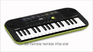 Casio SA46 Demo Tracks [upl. by Adniralc330]