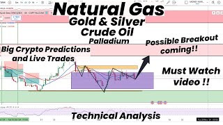 Natural Gas Possible Breakout Coming  Crypto Moves  Gold  SilverCrude Oil  Palladium  FORECAST [upl. by Devol]