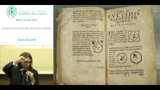 Cedric Villani Histoire des mathematiques dans l humanite conference [upl. by Mcconnell958]