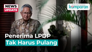 Mendiktisaintek Penerima LPDP Tak Harus Pulang ke Indonesia Bisa Berkarya di Mana Saja [upl. by Dobrinsky982]