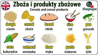 Zboża i produkty zbożowe nazwy roślin zbożowych po angielsku  Cereal names in English [upl. by Helms]