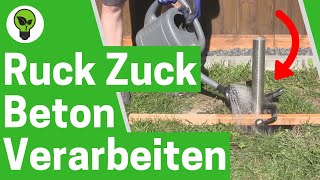 Ruck Zuck Beton Verarbeitung ✅ ULTIMATIVE ANLEITUNG Wie Schnellbeton für Zaunpfosten Verwenden [upl. by Yatnahs20]