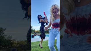 Sabrina Carpenter amp Jenna Ortega Post ICONIC “Taste” BTS TikTok With Chainsaw 😱 taste [upl. by Ann752]