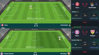 FC Bayern München  VfBlive broadcast 🔴 with detailed visual and text effects 2024 [upl. by Enneles915]