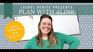 PLAN WITH ALINE in VERTICAL WEEKLY  OMG Planners with Laurel Denise [upl. by Aivlis]