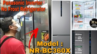 PANASONIC INVERTER  NO FROST REFRIGERATOR  MODEL NRBC360X [upl. by Isa525]