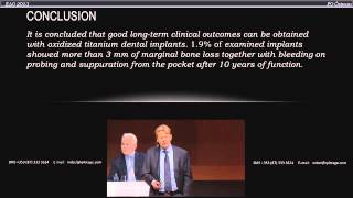 EAO 2013 Nobel Biocare Ten year results of study on TiUnite Brånemark implants [upl. by Odetta]