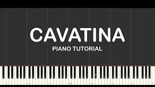 Cavatina piano tutorial [upl. by Wendi]