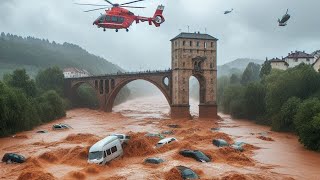 Floods in Prague Czech Republic  überschwemmung tschechien  Spindleruv mlyn povodne 2024 česko [upl. by Meehaf892]