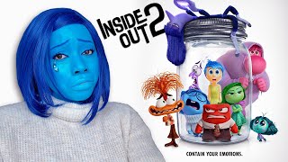 I Dressed Up As Sadness To Watch INSIDE OUT 2 For The First Time 😭💙 Movie Reaction [upl. by Brenden]