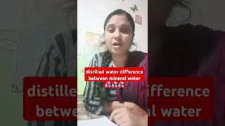 Distilled water difference between mineral water 💦2024 aspirants villageaspirant watermineral [upl. by Breed]