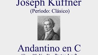 Joseph Küffner Andantino en C Opus 80 No2 [upl. by Garald40]