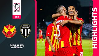 Selangor FC 41 Terengganu FC  Highlights  Piala FA 202425  SF2 [upl. by Bokaj]