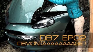 Aston Martin DB7  Rénovation EP02  début du démontage [upl. by Hcire]