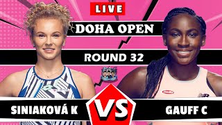 🔴LIVE GAUFF vs SINIAKOVA Qatar Open 2024 AO tennis gameplay  TAG [upl. by Yasnyl]