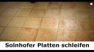 ✅✅ Solnhofer Platten  Marmorboden reinigen schleifen polieren und aufarbeiten  Steindoktor ✅✅ [upl. by Bridgid]