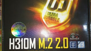 Gigabyte H310M M2 20 8th and 9th Gen supported motherboard Unboxing Review [upl. by Eat]