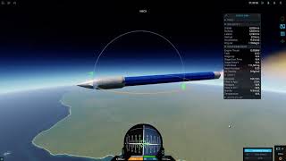 SimpleRockets2 RSS  Real Life Powered Explicit Guidance PEG implementation test 1 [upl. by Anthe]