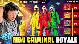 Free Fire New Criminal Royale😍 All Old Rare Bundles Event NOOB I’d To Pro💸💎Garena Free Fire [upl. by Feenah]