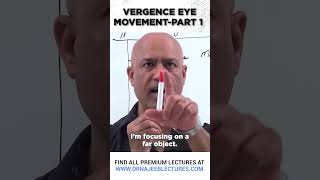 Vergence Eye Movement Part 1 drnajeeb shortvideo drnajeeblectures youtubeshorts [upl. by Yllop]