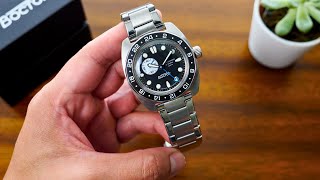 Vostok Amphibian Classic 17036B GMT Unboxing [upl. by Aleil]