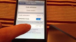Passwort Codesperre auf dem iPhone einrichten  so gehts [upl. by Lorollas]